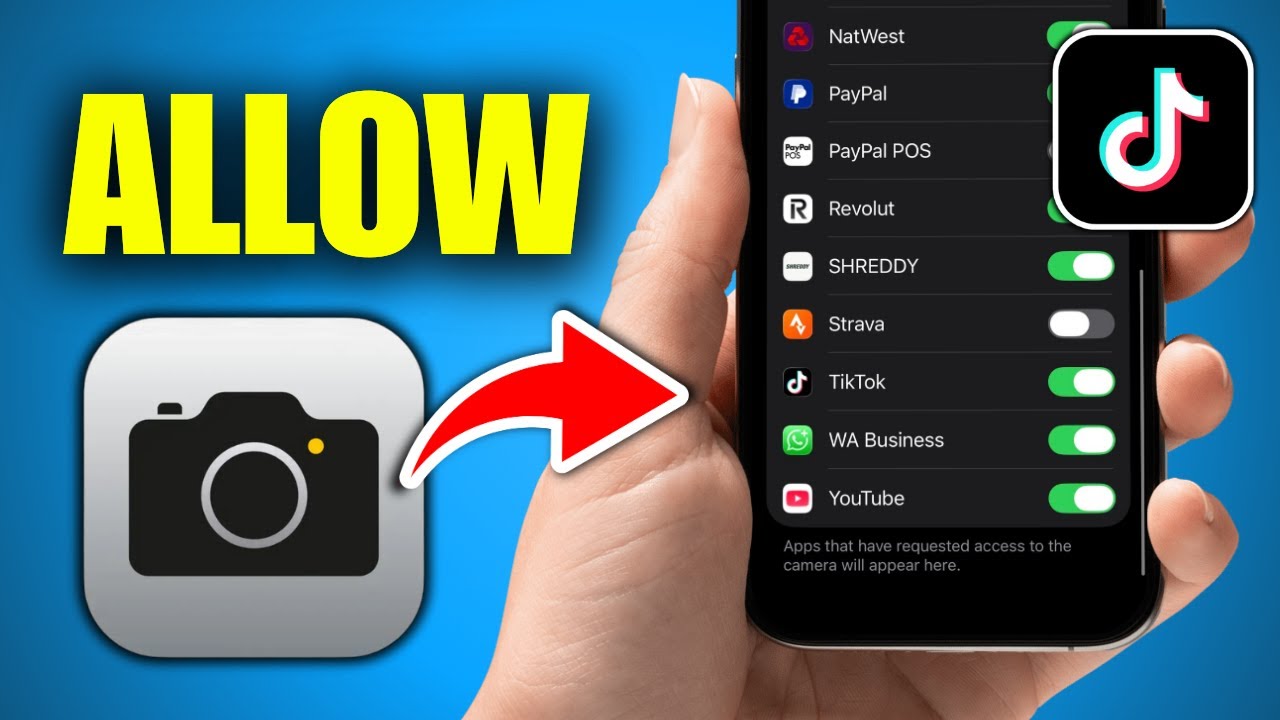 How To Allow Access To Camera On TikTok (iPhone) - YouTube