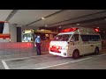 大阪駅JR高速バスターミナルから搬送先へ向かう救急車 | 大阪市消防局