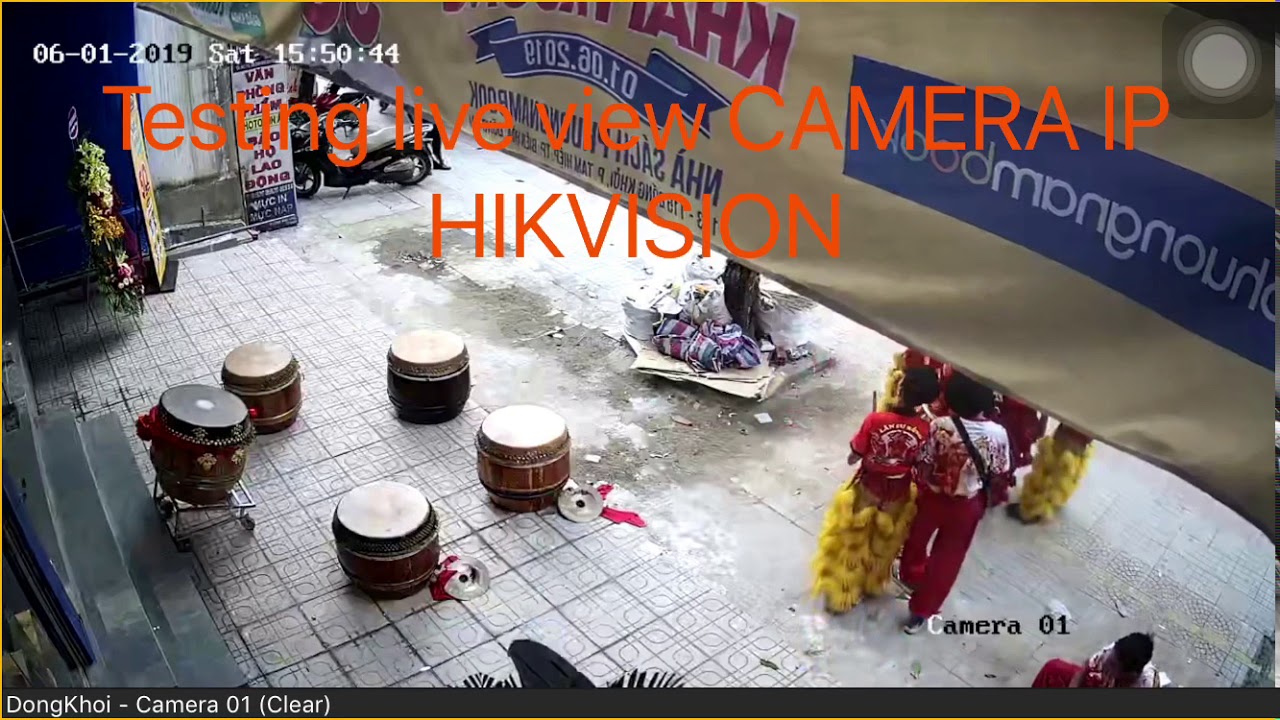 Testing live view CAMERA IP HIKVISION on Apps IVMS-4500 |Nhà sách Phương Nam Đồng Khởi Biên Hoà