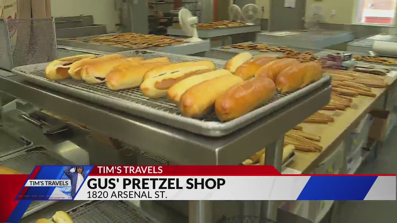Tim's Travels Celebrate Nation Pretzel Day at Gus' Pretzel Shop YouTube