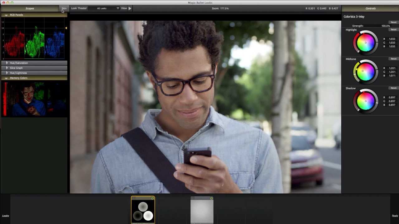 Color Correction with MB Looks - YouTube