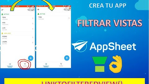 Crear FILTROS en VISTAS en AppSheet. Uso de LINKTOFILTEREDVIEW. Crea Apps a partir de Google Sheets