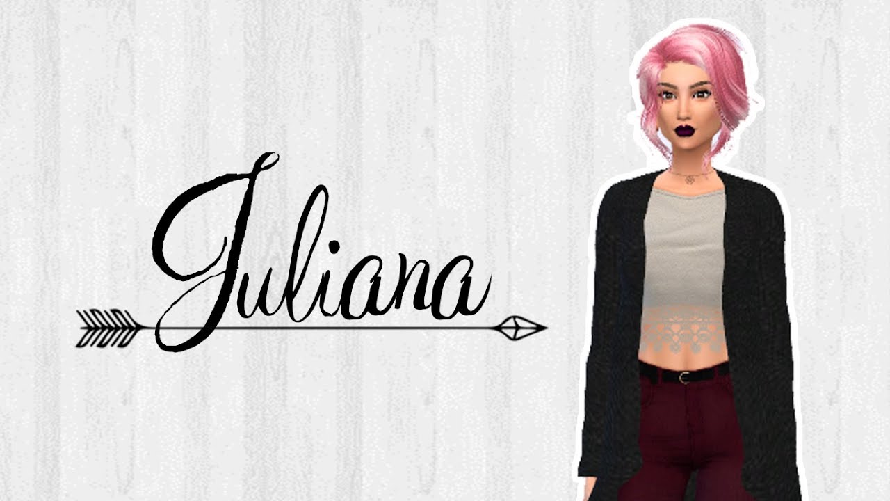 Create A Sim Juliana Criando Um Sim Juliana The Sims 4 Youtube 