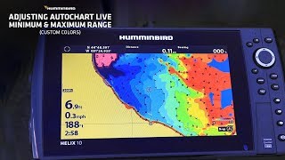 Humminbird HELIX AutoChart Live Range + Custom Colors