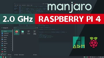 Running Manjaro 21.04 KDE Edition on Raspberry Pi 4 | Overclocked to 2.0 GHz