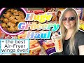 HUGE WALMART GROCERY HAUL + THE BEST AIR FRYER WINGS EVER! // WEEKLY GROCERY SHOPPING HAUL 2021