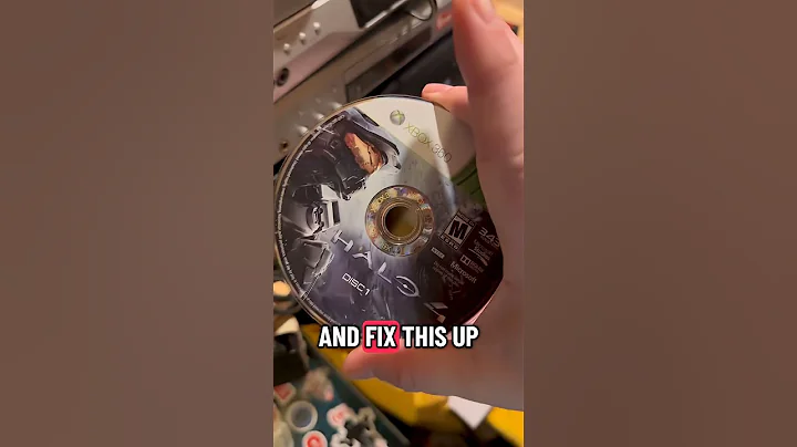 This Xbox 360 game is scratched and we want to fix it. #halo #xbox360