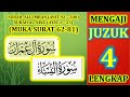 Mengaji alquran juz 4 lengkap  muka surat 6281