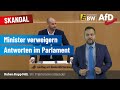 SKANDAL: Minister verweigern Antworten im Parlament!