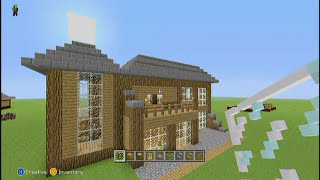 easy minecraft two story house tutorial (#3)