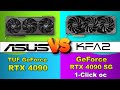 Asus tuf geforce rtx 4090 vs kfa2 geforce rtx 4090 sg 1 click oc