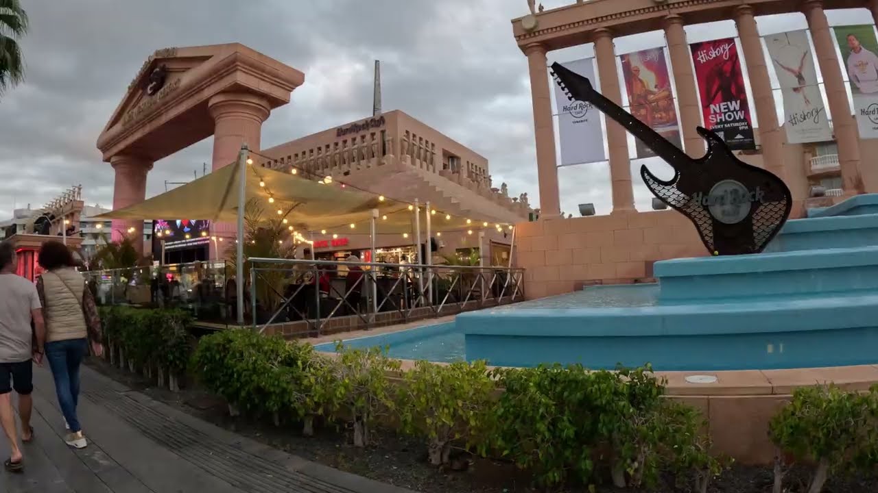 Playa de las Américas Golden Mile Tenerife Canary Islands 4k Walking Tour Jan 2026 Ultra HD GoPro