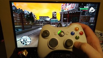 playing GTA SA definite edition with xbox 360 controller