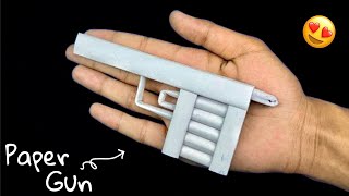 how to make paper gun easy and fast that shoots | diy paper gun