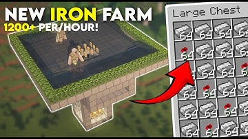 Bedrock & Java | Minecraft New IRON Farm in 1.21!