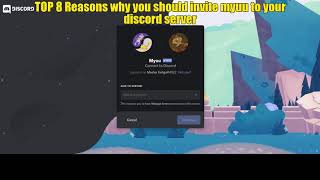 Top 8 reasons why you should invite the discoord bot Myuu to your server