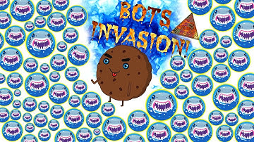 AGAR.IO - Extremely Insane Bot Invasion!! // HACKER - TROLLING