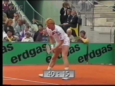 1990 - Hamburg Final (Tennis) - Aguilera vs Becker - Part 01