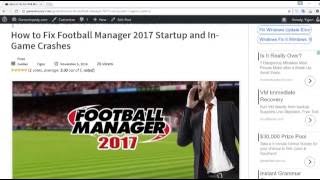 How to Fix Football Manager 2017 Startup and Gameplay Crash [Win7,8,10] Gameslopedy.com screenshot 1