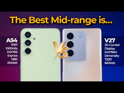 Duel Mid-Range Terbaik 2023!! Samsung A54 vs Vivo V27 Camera & Speed Test