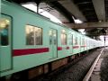 西鉄電車 ６０００系 快急 福岡 天神 行き 福岡 天神 駅 到着 