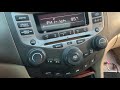 Como desbloquear codigo de radio Honda Accord 2006 2003 - 2007 codigo (subtitles in English)
