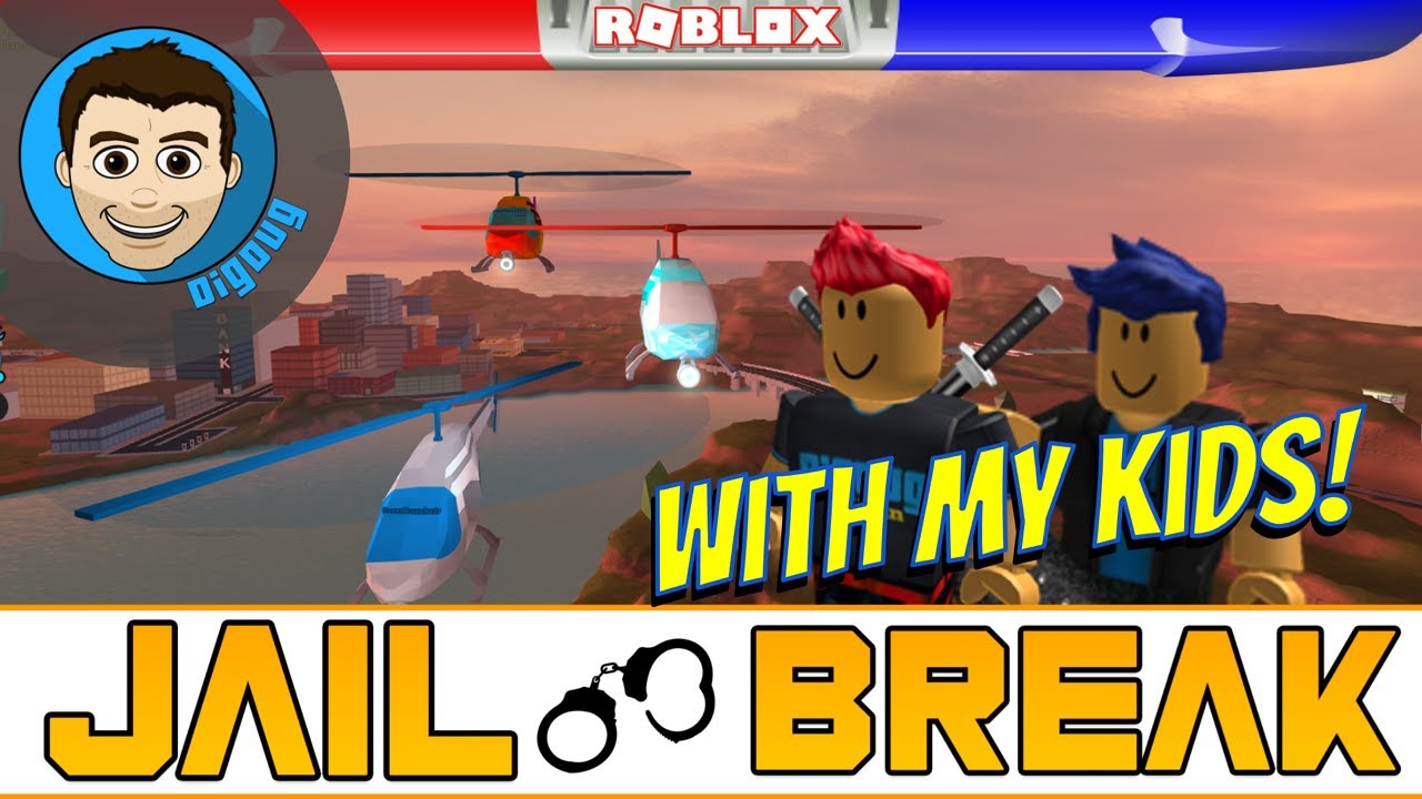 Roblox Jailbreak 5 Playing Jail Break With My Kids D Youtube - kids playing roblox jailbreak