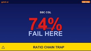 Why Students Get A:B:C Ratio Wrong | SSC CGL | GPTSir