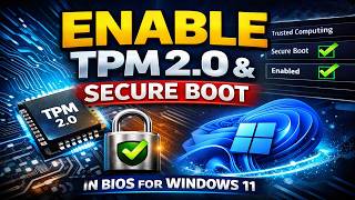 Enable TPM 2.0 & Secure Boot in BIOS | Fix Windows 11 Installation Error