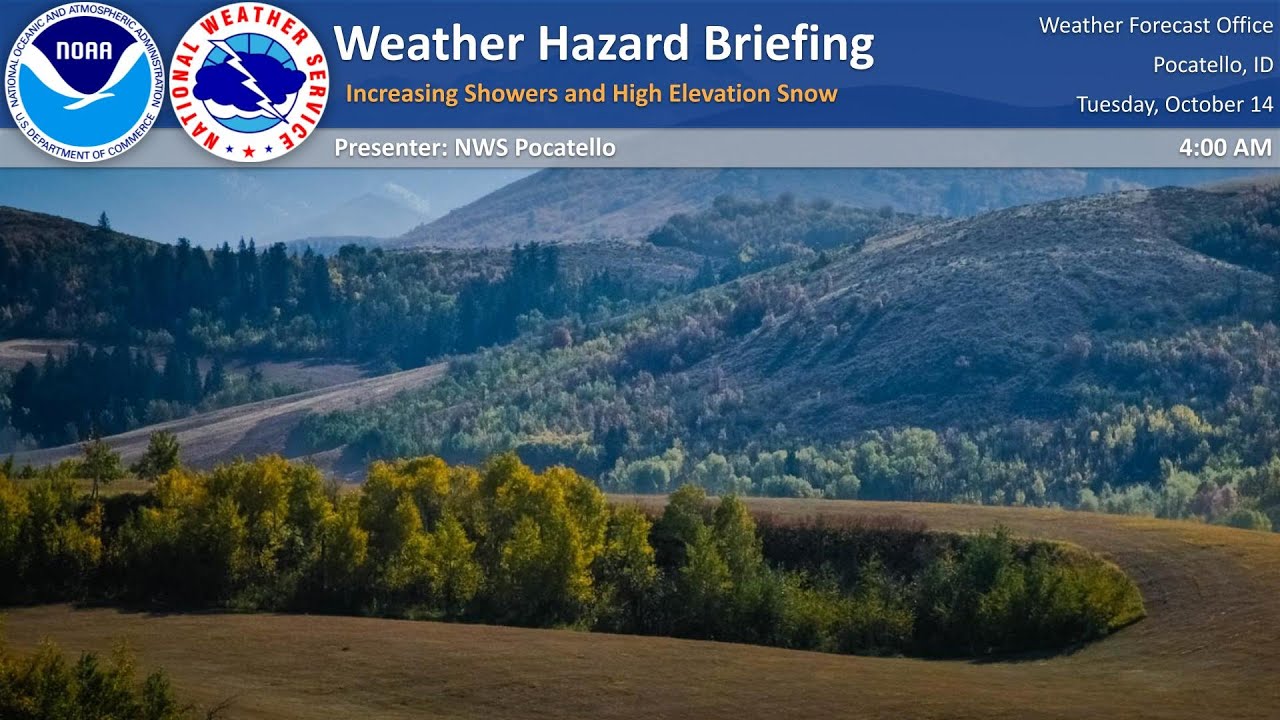 10/14/25 Hazard Briefing - Increasing Showers and High Elevation Snow ...