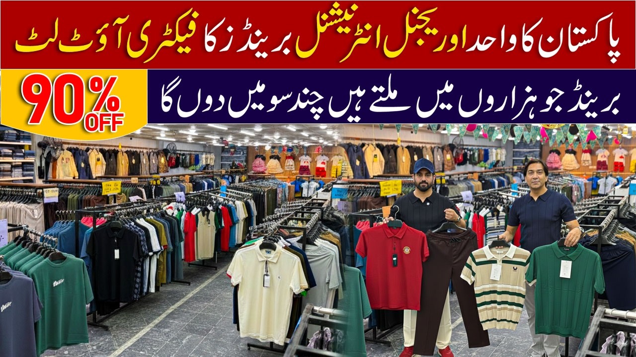 Pakistan's Biggest Factory Outlet | trendy garments | T-shirt | Jeans | Trouser | Track Suit