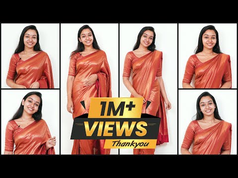 എന്‍റെ സാരി ഉടുക്കൽ ഇങ്ങനെയാണ് | Easy Saree Draping Tutorial | Alice Christy