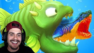 GIANT PIRANHA SWALLOWED THE MEGALODON - Feed and Grow Fish screenshot 4