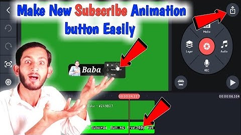 how to make new subscribe buttoonon youtube video/New Subscribe animation button
