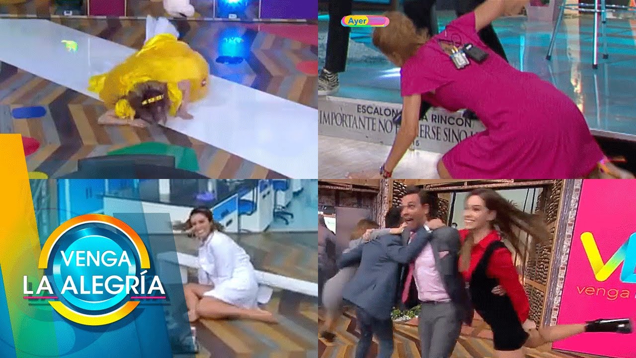 Recolección: las mejores caídas de conductoras de Venga la Alegría🤪 | Venga la Alegría