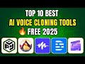 Top 10 AI Voice Cloning Apps Free 2025 | Best AI Voice Generator Tools