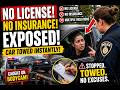COPS EXPOSED After DRIVER CAUGHT NO LICENSE—CAR TOWED INSTANTLY!