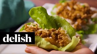Asian Chicken Lettuce Wraps | Delish