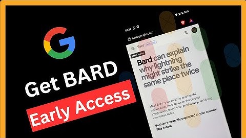 How to Get Access to Google BARD