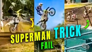 Dirt Biker Crashed Trying a Superman Trick