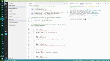 Readme generator project walkthrough video