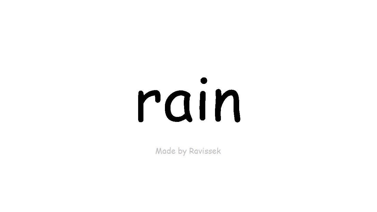 Belajar Bahasa Inggris Hujan Youtube