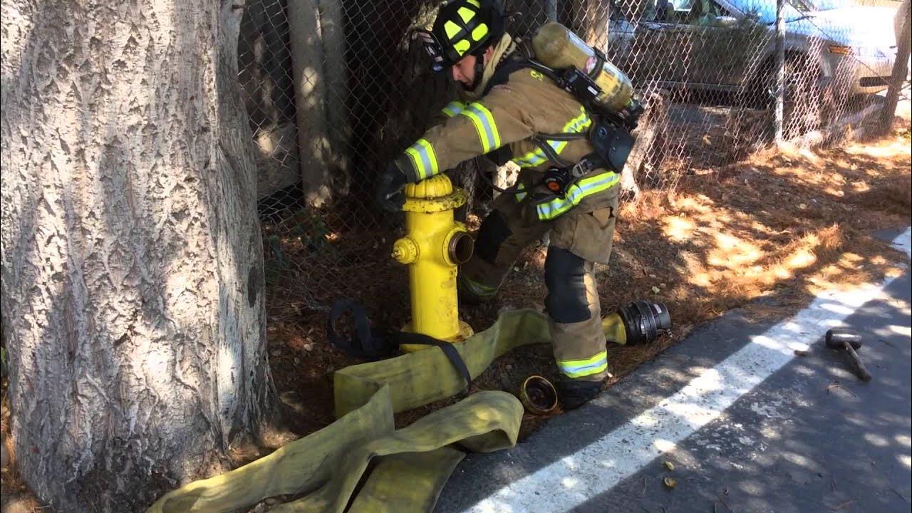 Academy video hydrant operation single forward hose lay youtube