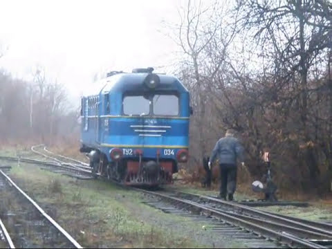 Маневры на ст.Хмельник или догони вагон :-)
