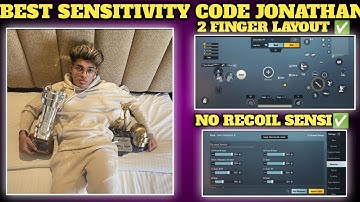 (2023)JONATHAN NEW SENSITIVITY 2.5 WITH SENSI**CODE | COMPETITIVE PLAYER BEST SENSITIVITY SETTINGS