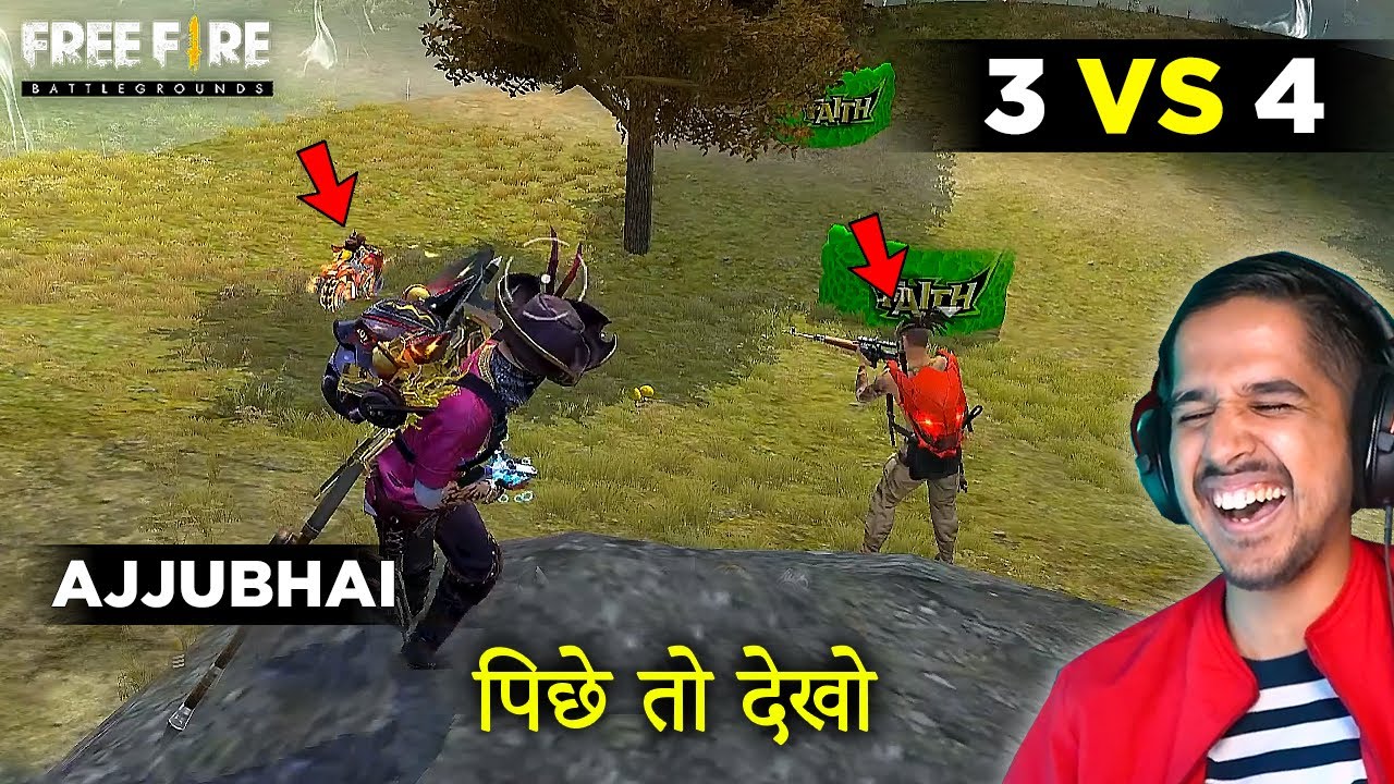 AJJUBHAI OP SQUAD PLAY WITH AMITBHAI - FREE FIRE HIGHLIGHTS - YouTube