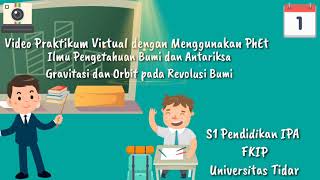 Praktikum Virtual dengan PhEt  Gravitasi dan Orbit pada Revolusi Bumi