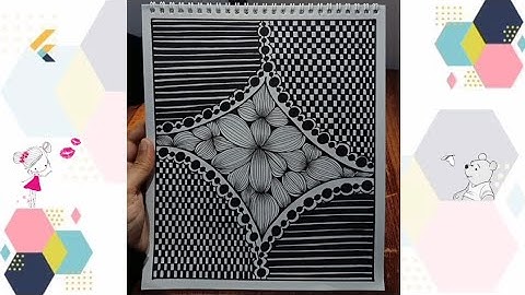 Zentangle pattern 🏵️ part 34| Beginners friendly| SoftLine Studio