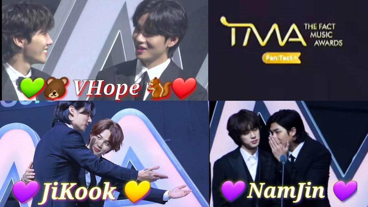 NamJin 💜  VHope ❤ JiKook 💛 ( TMA Moments 🥰 )