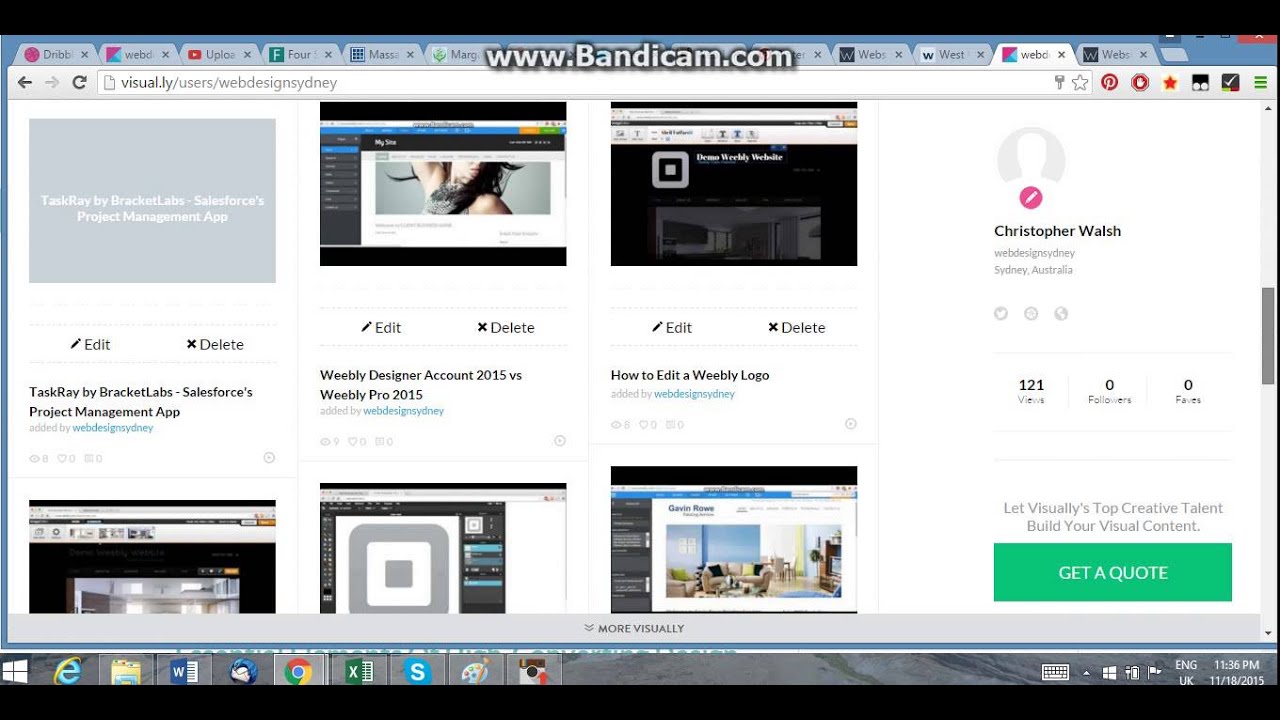 Using Visual.ly to promote YOUR business and/or Graphic Design